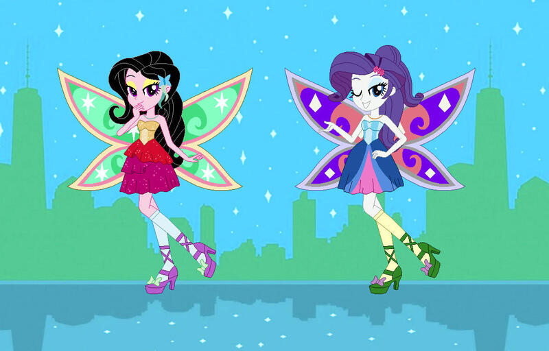 Size: 1176x753 | Tagged: safe, artist:karalovely, artist:selenaede, derpibooru import, rarity, oc, oc:kara lovely, fairy, human, equestria girls, barbie, barbie a fairy secret, barely eqg related, base used, clothes, crossover, dress, fairies, fairies are magic, fairy wings, fairyized, hairpin, high heels, jewelry, necklace, shoes, socks, stockings, thigh highs, wings