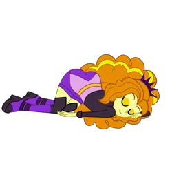 Size: 2952x2952 | Tagged: suggestive, artist:gmaplay, derpibooru import, adagio dazzle, equestria girls, equestria girls series, spoiler:eqg series (season 2), adagio dat-azzle, ass, ass up, butt, eyes closed, face down ass up, female, simple background, sleeping, slumped, smiling, solo, solo female, transparent background