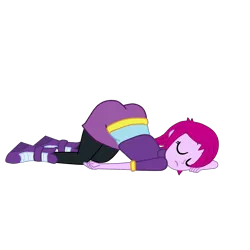 Size: 2952x2952 | Tagged: suggestive, artist:gmaplay, derpibooru import, fuchsia blush, equestria girls, ass, ass up, butt, eyes closed, face down ass up, female, fuchsia butt, simple background, sleeping, slumped, solo, solo female, transparent background