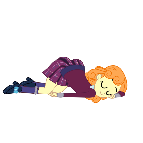 Size: 2952x2952 | Tagged: suggestive, artist:gmaplay, derpibooru import, orange sherbette, equestria girls, ass, ass up, butt, clothes, crystal prep academy uniform, eyes closed, female, orange sherbutte, plaid skirt, pleated skirt, school uniform, simple background, skirt, sleeping, slumped, smiling, solo, solo female, transparent background