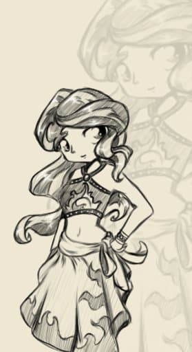 Size: 279x512 | Tagged: safe, artist:alazak, derpibooru import, sunset shimmer, human, equestria girls, belly button, bikini, clothes, humanized, monochrome, solo, swimsuit, zoom layer