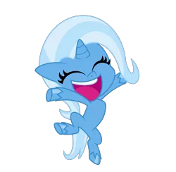 Size: 6200x6048 | Tagged: safe, artist:emeraldblast63, derpibooru import, trixie, pony, unicorn, my little pony: pony life, chibi, cute, excited, g4, g4 to g4.5, simple background, transparent background, vector