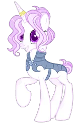 Size: 1014x1519 | Tagged: safe, artist:rose-moonlightowo, derpibooru import, oc, pony, unicorn, armor, female, mare, parents:fleurdance, simple background, solo, transparent background