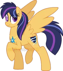 Size: 745x842 | Tagged: artist:katsuforov-chan, artist:shiiazu, blind, colored pupils, derpibooru import, jewelry, oc, oc:nova star sparkle, offspring, parent:flash sentry, parents:flashlight, parent:twilight sparkle, pegasus, pegasus oc, safe, simple background, solo, transparent background, unofficial characters only, wings