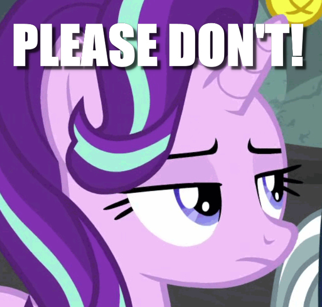 Size: 652x622 | Tagged: caption, cropped, derpibooru import, edit, edited screencap, image macro, safe, screencap, shadow play, solo, starlight glimmer, text, unamused