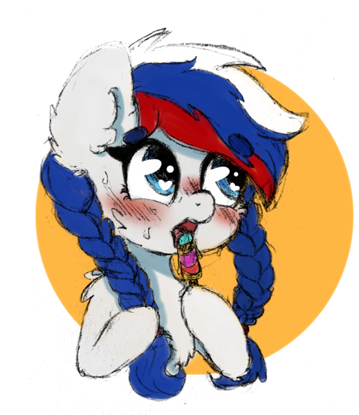 Size: 1723x1992 | Tagged: safe, artist:minty joy, derpibooru import, oc, oc:marussia, ponified, earth pony, pony, blushing, chest fluff, chibi, colored, colored sketch, cute, cyrillic, ear fluff, female, fluffy, food, heart eyes, ice cream, mare, nation ponies, russia, russian, shoulder fluff, simple background, sketch, solo, summer, sweat, transparent background, wingding eyes