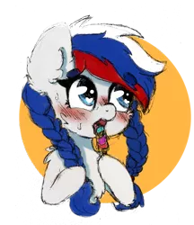 Size: 1723x1992 | Tagged: safe, artist:minty joy, derpibooru import, oc, oc:marussia, ponified, earth pony, pony, blushing, chest fluff, chibi, colored, colored sketch, cute, cyrillic, ear fluff, female, fluffy, food, heart eyes, ice cream, mare, nation ponies, russia, russian, shoulder fluff, simple background, sketch, solo, summer, sweat, transparent background, wingding eyes