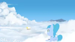 Size: 3840x2160 | Tagged: airship, artist:professionalpuppy, cloud, derpibooru import, laying on cloud, oc, on a cloud, pegasus, safe, sitting, sitting on cloud, solo, unofficial characters only