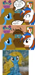 Size: 640x1358 | Tagged: safe, derpibooru import, oc, oc:apple, oc:safari, earth pony, pony, ask internet explorer, browser ponies, internet explorer, snow