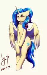 Size: 648x1024 | Tagged: safe, artist:ninebuttom, derpibooru import, oc, oc:arashi, alicorn, pony