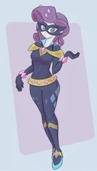 Size: 1160x2048 | Tagged: safe, artist:noupu, derpibooru import, radiance, rarity, equestria girls, movie magic, spoiler:eqg specials, female, looking at you, mask, power ponies, solo