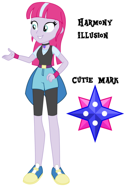 Size: 1920x2766 | Tagged: safe, artist:lhenao, derpibooru import, oc, oc:harmony illusion, equestria girls, cutie mark, magical lesbian spawn, offspring, parent:trixie, parent:twilight sparkle, parents:twixie, simple background, solo, transparent background