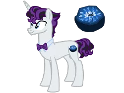 Size: 4500x3375 | Tagged: safe, artist:avatarmicheru, derpibooru import, oc, oc:oddity, hybrid, unicorn, high res, interspecies offspring, male, offspring, parent:discord, parent:rarity, parents:raricord, simple background, solo, stallion, transparent background