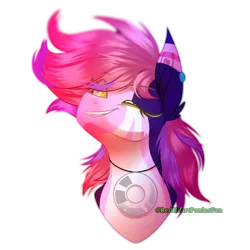 Size: 2600x2600 | Tagged: safe, artist:redheartponiesfan, derpibooru import, oc, oc:dizzy dusk, pony, bust, female, high res, mare, portrait, simple background, solo, transparent background