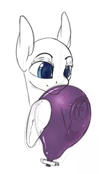 Size: 607x963 | Tagged: artist:desertskyfamily, balloon, clip, derpibooru import, frog (hoof), hoof hold, oc, safe, sketch, solo, underhoof, unofficial characters only