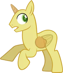 Size: 981x1145 | Tagged: safe, artist:pegasski, derpibooru import, oc, unofficial characters only, alicorn, pony, buckball season, alicorn oc, bald, base, eyes closed, horn, male, open mouth, rearing, simple background, solo, stallion, transparent background, two toned wings, wings