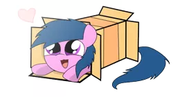 Size: 468x263 | Tagged: safe, artist:the-croolik, derpibooru import, oc, oc:sleepy cloud, unofficial characters only, box, cute, hear, open mouth, simple background, sliding ponies, smiling, solo, starry eyes, transparent background, wingding eyes