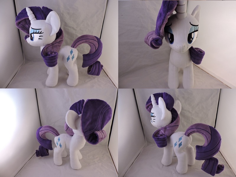 Size: 1597x1199 | Tagged: safe, artist:little-broy-peep, derpibooru import, rarity, pony, irl, photo, plushie, solo