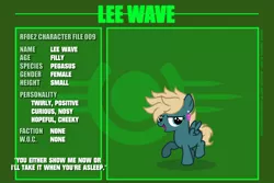 Size: 6000x4000 | Tagged: safe, artist:estories, derpibooru import, oc, oc:lee wave, pegasus, pony, fallout equestria, absurd resolution, female, filly, revenant — fallout equestria 2, solo