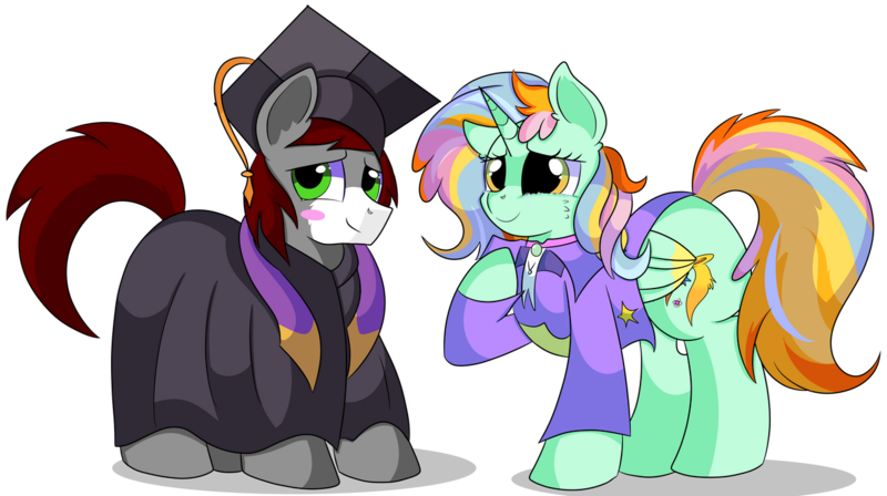 Size: 1280x717 | Tagged: safe, artist:rainbowtashie, author:bigonionbean, derpibooru import, cheerilee, ms. harshwhinny, spitfire, trixie, oc, oc:khaki-cap, oc:princess sincere scholar, alicorn, pony, alicorn oc, alicorn princess, clothes, commissioner:bigonionbean, cutie mark, dress, female, fusion, fusion:princess sincere scholar, gown, graduation cap, hat, horn, male, mare, simple background, stallion, transparent background, wings