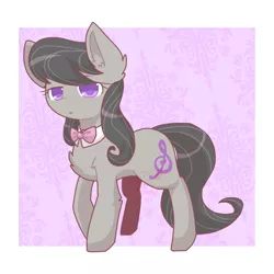 Size: 768x768 | Tagged: safe, artist:jisuppe, derpibooru import, octavia melody, earth pony, pony, chest fluff, colored pupils, cute, ear fluff, female, leg fluff, looking at you, mare, solo, tavibetes
