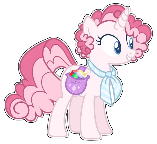 Size: 1024x939 | Tagged: safe, artist:yourrdazzle, derpibooru import, oc, pony, unicorn, female, magical lesbian spawn, mare, offspring, parent:pinkie pie, parent:rarity, parents:raripie, simple background, solo, transparent background