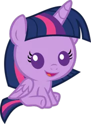 Size: 6141x8389 | Tagged: safe, artist:alandssparkle, derpibooru import, twilight sparkle, twilight sparkle (alicorn), alicorn, pony, ail-icorn, spoiler:interseason shorts, baby, baby pony, babylight sparkle, cute, female, foal, looking at you, mare, simple background, solo, transparent background, twiabetes, vector, younger