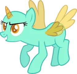 Size: 969x940 | Tagged: safe, artist:pegasski, derpibooru import, oc, unofficial characters only, alicorn, pony, wonderbolts academy, alicorn oc, bald, base, eyelashes, eyes closed, flying, grin, horn, simple background, smiling, solo, transparent background, two toned wings, wings