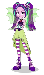 Size: 4313x7341 | Tagged: safe, artist:diilaycc, derpibooru import, aria blaze, human, equestria girls, simple background, sleeveless, solo, transparent background