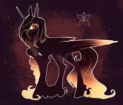 Size: 2322x1983 | Tagged: safe, artist:iheyyasyfox, derpibooru import, oc, alicorn, pony, female, magical lesbian spawn, mare, offspring, parent:fluttershy, parent:princess luna, parents:lunashy, solo