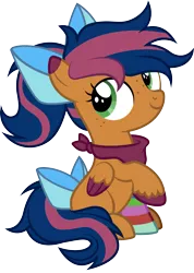 Size: 1729x2426 | Tagged: safe, artist:lightning stripe, derpibooru import, edit, oc, oc:solar comet, pegasus, pony, accessory-less edit, bandana, bow, bowtie, clothes, colt, commission, cute, foal, green eyes, male, messy mane, missing accessory, orange coat, pegasus oc, ponytail, show accurate, simple background, sitting, sock, solo, tail bow, transparent background, two toned mane, two toned tail, two toned wings, vector, wings
