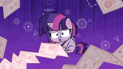 Size: 1920x1080 | Tagged: safe, derpibooru import, screencap, twilight sparkle, twilight sparkle (alicorn), alicorn, pony, badge of shame, my little pony: pony life, spoiler:pony life s01e10, instructions, solo