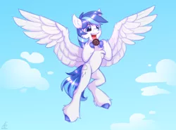 Size: 4422x3268 | Tagged: safe, artist:argigen, derpibooru import, oc, oc:rainey, unofficial characters only, pegasus, pony, male, not shining armor, rcf community, wings