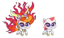 Size: 6667x4000 | Tagged: safe, artist:mycaro, derpibooru import, nightmare star, princess celestia, alicorn, pony, my little pony: pony life, .ai available, .svg available, absurd resolution, base, ear piercing, earring, eyeshadow, female, fire, g4 to g4.5, jewelry, looking at you, makeup, mane of fire, mare, peytral, piercing, pony life accurate, raised hoof, regalia, resource, show accurate, simple background, slit eyes, smiling, smug, solo, spread wings, transparent background, vector, wings