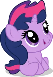 Size: 2000x2911 | Tagged: safe, artist:luckreza8, derpibooru import, twilight sparkle, pony, unicorn, .svg available, baby, baby pony, cute, foal, playskool, simple background, transparent background, vector