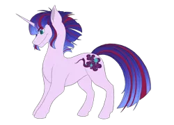 Size: 4409x3177 | Tagged: safe, artist:theheioslair, derpibooru import, oc, unofficial characters only, pony, unicorn, horn, magical lesbian spawn, male, next generation, offspring, parent:tempest shadow, parent:twilight sparkle, parents:tempestlight, simple background, solo, stallion, transparent background, unicorn oc