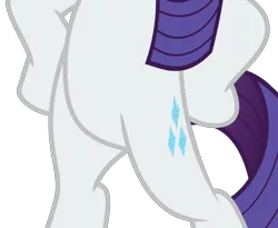 Size: 3882x3179 | Tagged: belly, bipedal, cropped, derpibooru import, edit, fake it 'til you make it, featureless crotch, hooves on hips, pictures of bellies, rarity, safe, vector, vector edit