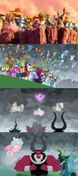 Size: 1280x2876 | Tagged: alicorn, amethyst star, applejack, barely pony related, blaze, bowser, chancellor neighsay, changedling, changeling, cozy glow, crossover, derpibooru import, donkey kong country, dragon, firelight, flam, flash magnus, fleetfoot, flim, flim flam brothers, fluttershy, fox mccloud, fume, gallus, garble, grampa gruff, greta, high winds, ivysaur, kid icarus, king k. rool, king thorax, kirby, kirby (character), lemon hearts, lightning streak, link, lord tirek, lyra heartstrings, mane six, mario, meadowbrook, megaman, metroid, mewtwo, minuette, mistmane, misty fly, moondancer, night light, nintendo, nintendo switch, ocellus, party favor, pharynx, pinkie pie, pit (kid icarus), pokémon, prince pharynx, prince rutherford, princess ember, princess zelda, queen chrysalis, rainbow dash, rain shine, rarity, rockhoof, safe, samus aran, sandbar, seaspray, shulk, silver lining, silverstream, silver zoom, sky beak, smolder, soarin', somnambula, spear (dragon), spike, spitfire, squirtle, star fox, star swirl the bearded, stellar flare, student six, sunburst, super mario bros., super smash bros., super smash bros. ultimate, surprise, tempest shadow, terramar, the ending of the end, the legend of zelda, thorax, trixie, twilight sparkle, twilight sparkle (alicorn), twilight velvet, wind waker (character), winged spike, world of light, xenoblade chronicles, yona