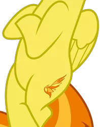 Size: 2035x2588 | Tagged: safe, derpibooru import, edit, vector edit, spitfire, pegasus, pony, newbie dash, belly, bipedal, bipedal leaning, cropped, crossed hooves, crossed legs, featureless crotch, high res, leaning, pictures of bellies, simple background, transparent background, vector