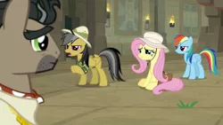 Size: 1920x1080 | Tagged: daring do, daring doubt, derpibooru import, doctor caballeron, fluttershy, rainbow dash, safe, screencap