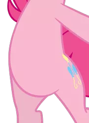 Size: 1919x2646 | Tagged: safe, derpibooru import, edit, vector edit, pinkie pie, pony, princess twilight sparkle (episode), belly, bipedal, cropped, high res, pictures of bellies, simple background, solo, transparent background, vector
