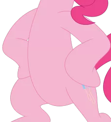 Size: 1092x1196 | Tagged: belly, bipedal, cropped, daring don't, derpibooru import, edit, featureless crotch, high res, hooves on hips, pictures of bellies, pinkie pie, safe, simple background, solo, transparent background, vector, vector edit