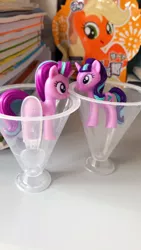 Size: 720x1280 | Tagged: safe, derpibooru import, starlight glimmer, pony, unicorn, cup, cup of pony, merchandise, micro, photo, toy