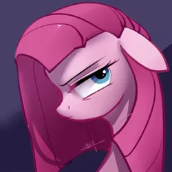 Size: 1024x1024 | Tagged: safe, artist:djamooooo, derpibooru import, pinkie pie, earth pony, pony, bust, floppy ears, pinkamena diane pie, portrait, solo