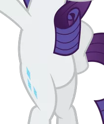 Size: 2291x2714 | Tagged: belly, bipedal, cropped, derpibooru import, edit, fake it 'til you make it, featureless crotch, high res, hoof on hip, pictures of bellies, rarity, safe, simple background, solo, transparent background, vector, vector edit