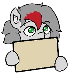 Size: 256x256 | Tagged: safe, artist:move, derpibooru import, oc, oc:move, unofficial characters only, pegasus, pony, emotes, gray mane, green eyes, grey fur, male, meme template, sign, solo