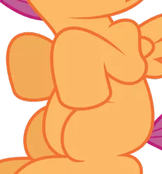 Size: 335x361 | Tagged: belly, cropped, derpibooru import, edit, pictures of bellies, safe, scootaloo, simple background, sitting, sleepless in ponyville, solo, transparent background, vector, vector edit