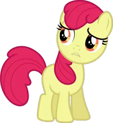 Size: 4562x4950 | Tagged: safe, artist:estories, derpibooru import, edit, editor:slayerbvc, vector edit, apple bloom, earth pony, pony, absurd resolution, accessory-less edit, female, filly, missing accessory, simple background, solo, transparent background, vector