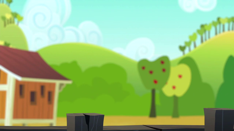 Size: 1280x720 | Tagged: safe, derpibooru import, screencap, applejack's "day" off, apple, apple tree, background, food, henhouse, no pony, scenic ponyville, sweet apple acres, tree