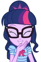Size: 5823x8750 | Tagged: safe, artist:alandssparkle, derpibooru import, sci-twi, twilight sparkle, equestria girls, equestria girls series, my little shop of horrors, cute, female, giggling, glasses, missing accessory, simple background, solo, transparent background, twiabetes, vector